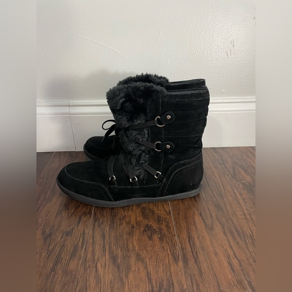 Guess Ryla Faux-Fur Booties-Black - Picture 4 of 6